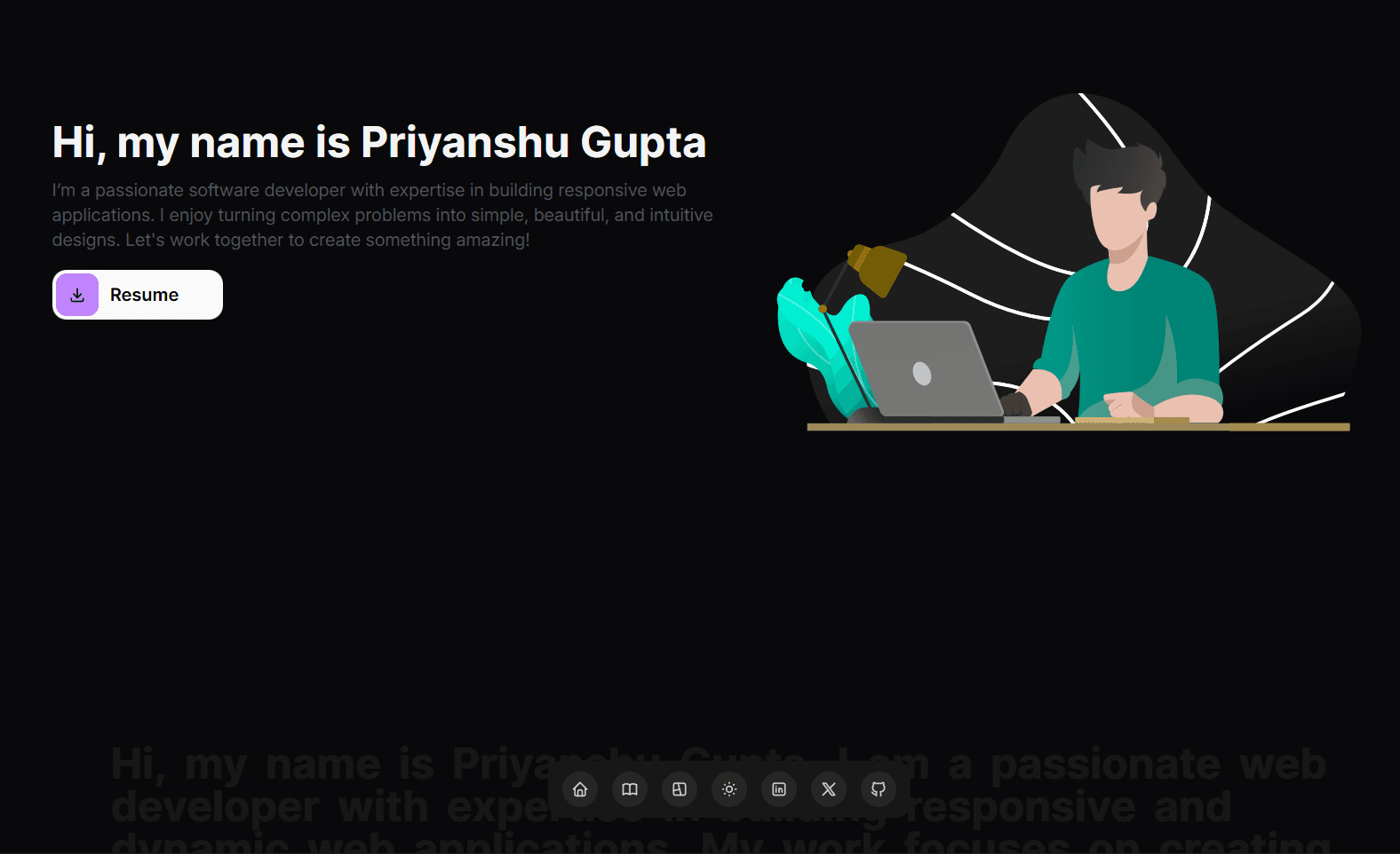 Priyanshu — Personal brand